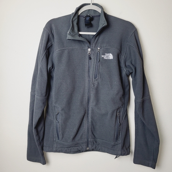 The North Face Zip Up Fleece Jacket Unisex Charcoal Grey Men's Size Small‎ - Picture 1 of 12